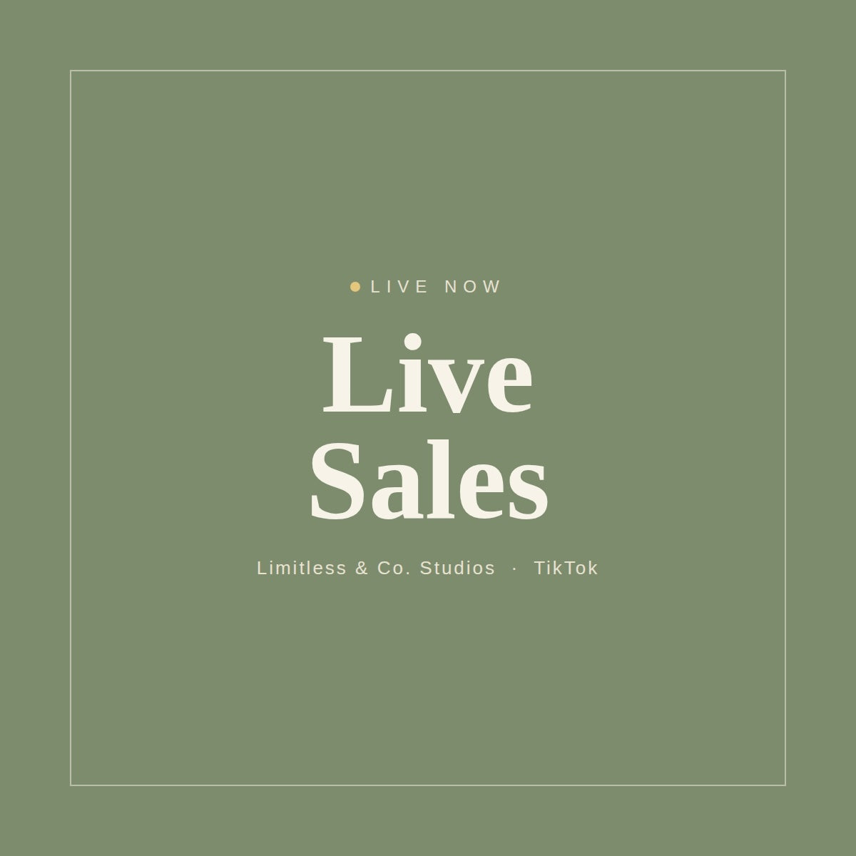 Live Sales - Limitless & Co. Studios